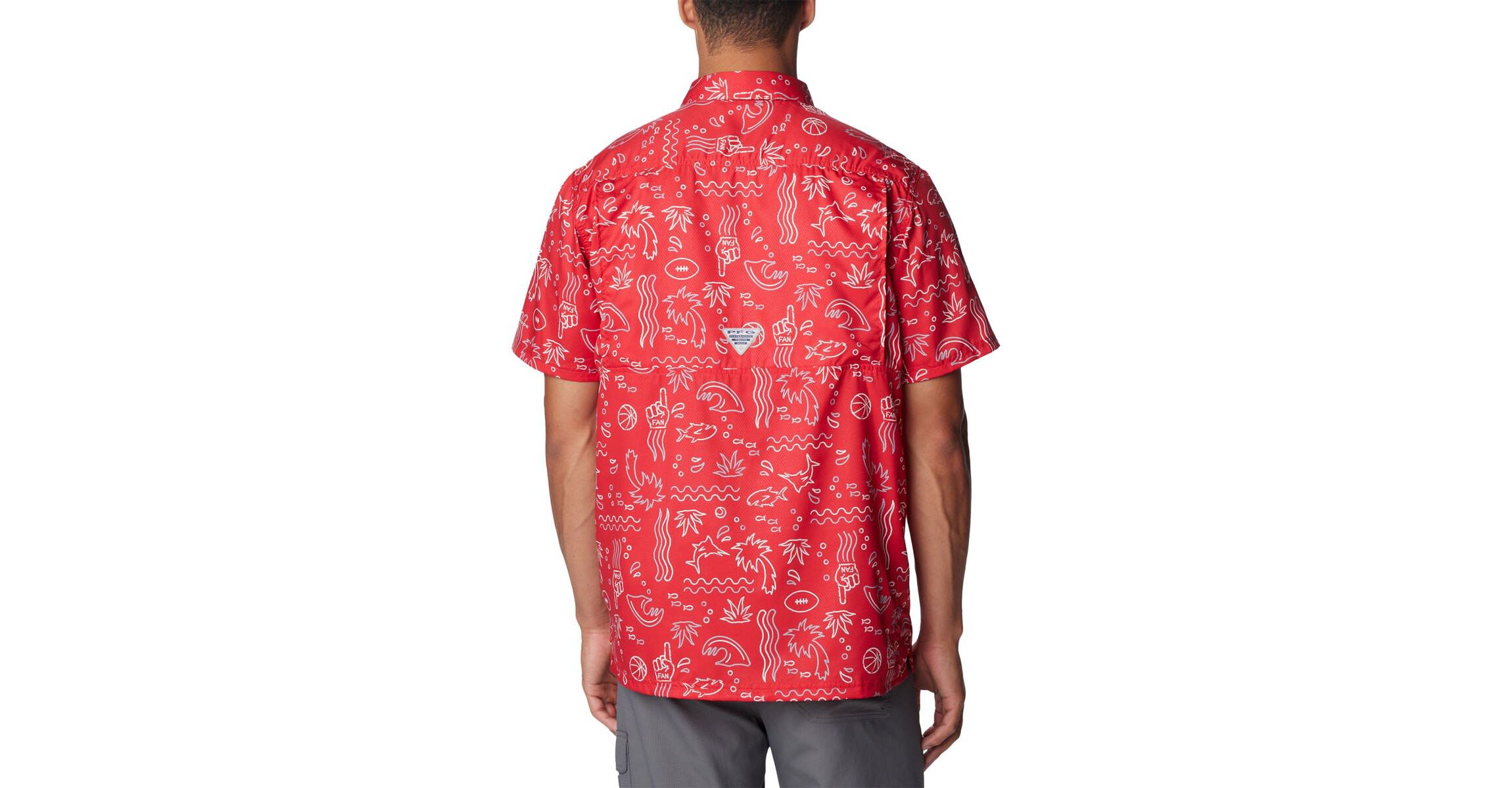 NCAA Ohio State Buckeyes Super Slack Tide Omni-Wick Button-Up Shirt