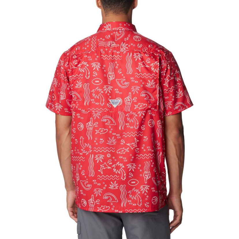 NCAA Ohio State Buckeyes Super Slack Tide Omni-Wick Button-Up Shirt