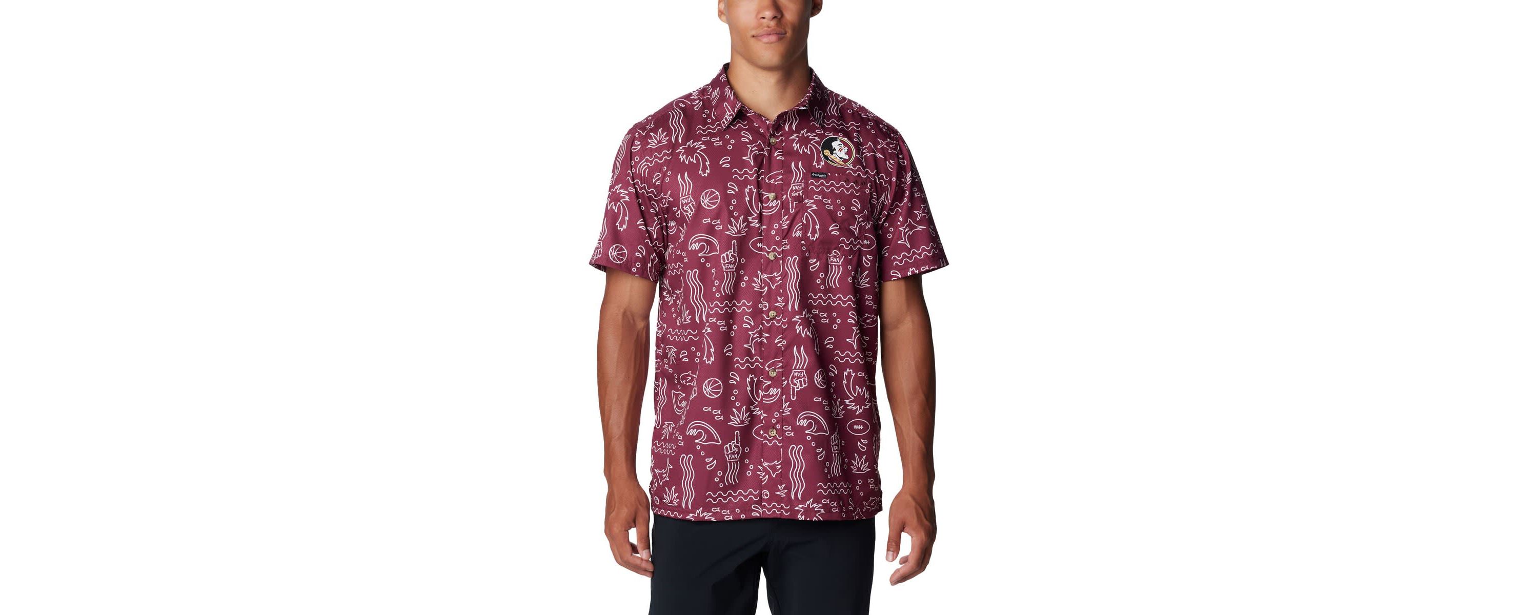 NCAA Florida State Seminoles Super Slack Tide Omni-Wick Button-Up Shirt