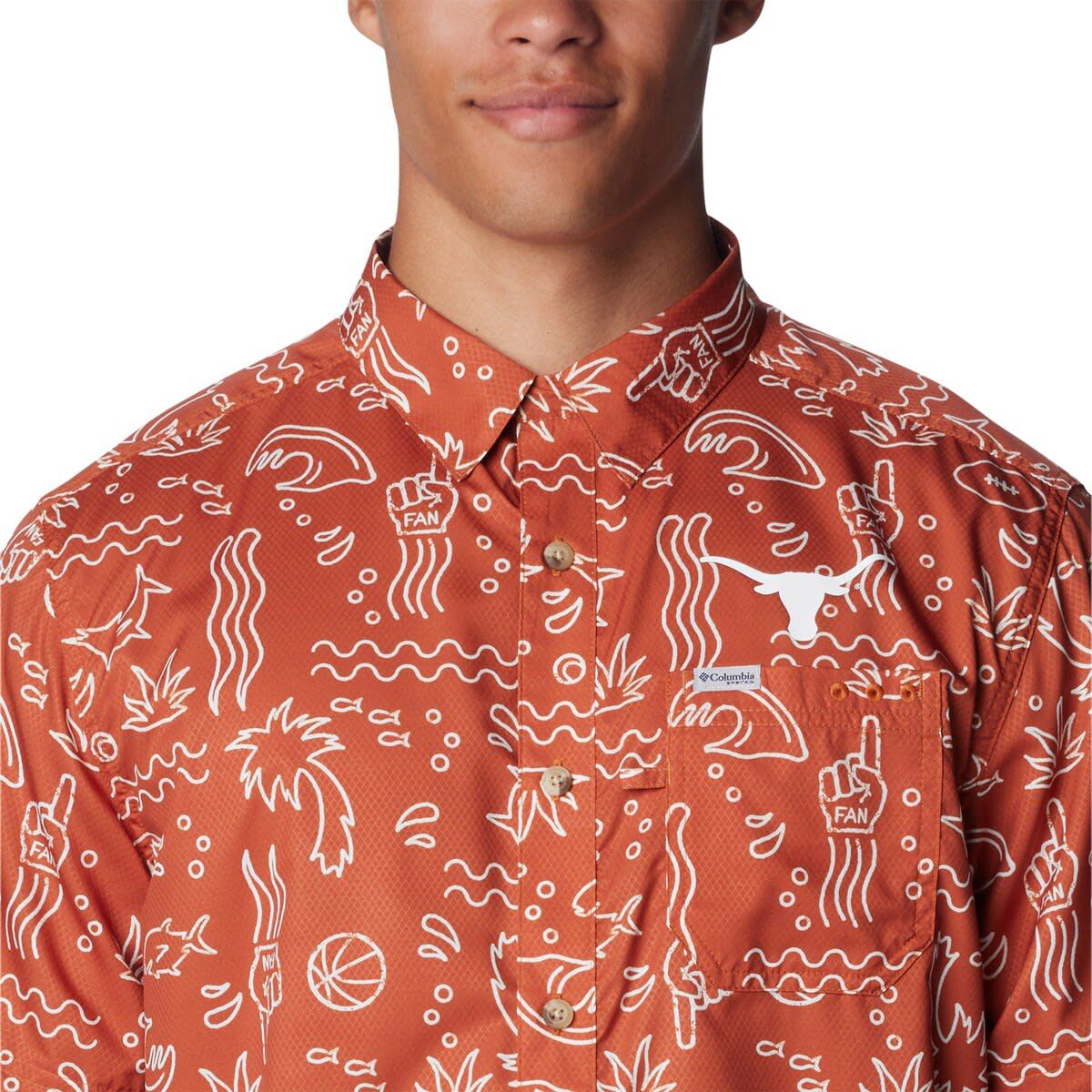 NCAA Texas Texas Longhorns Super Slack Tide Omni-Wick Button-Up Shirt