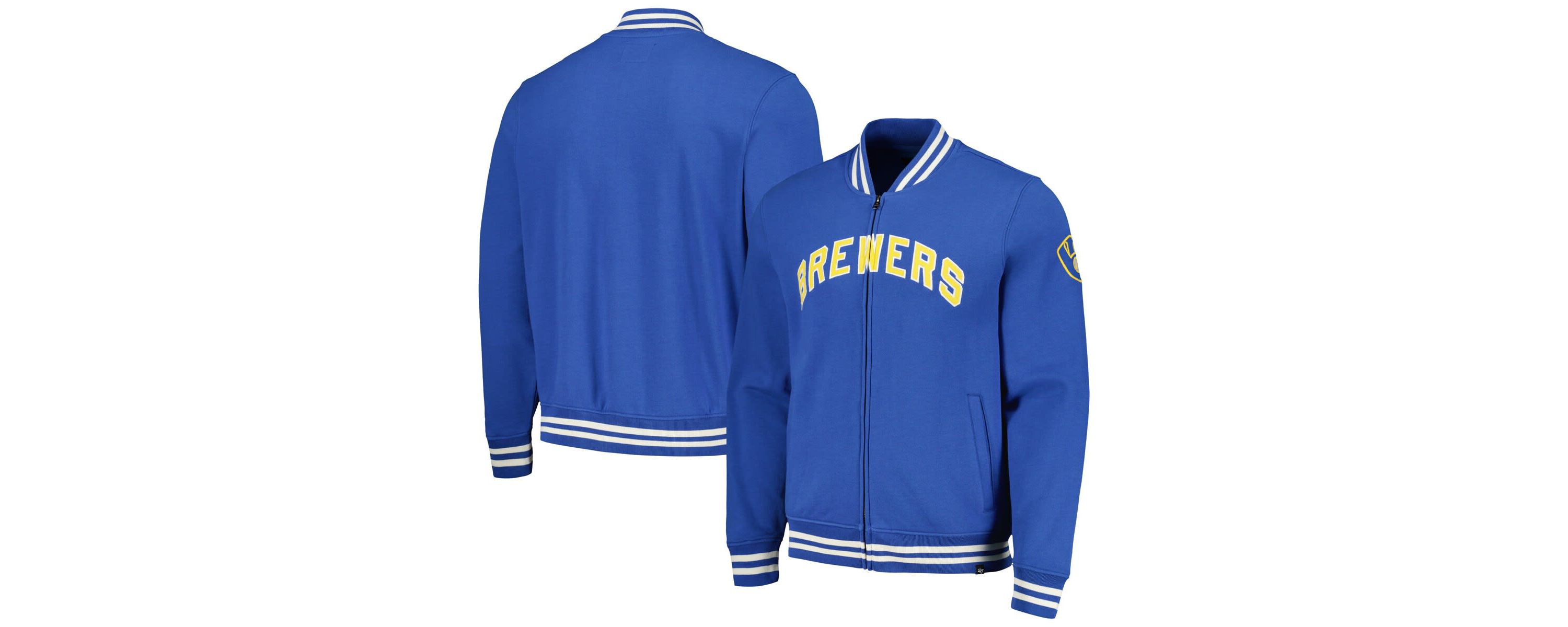 MLB Milwaukee Brewers Wax Pack Pro Camden Full-Zip Track Jacket