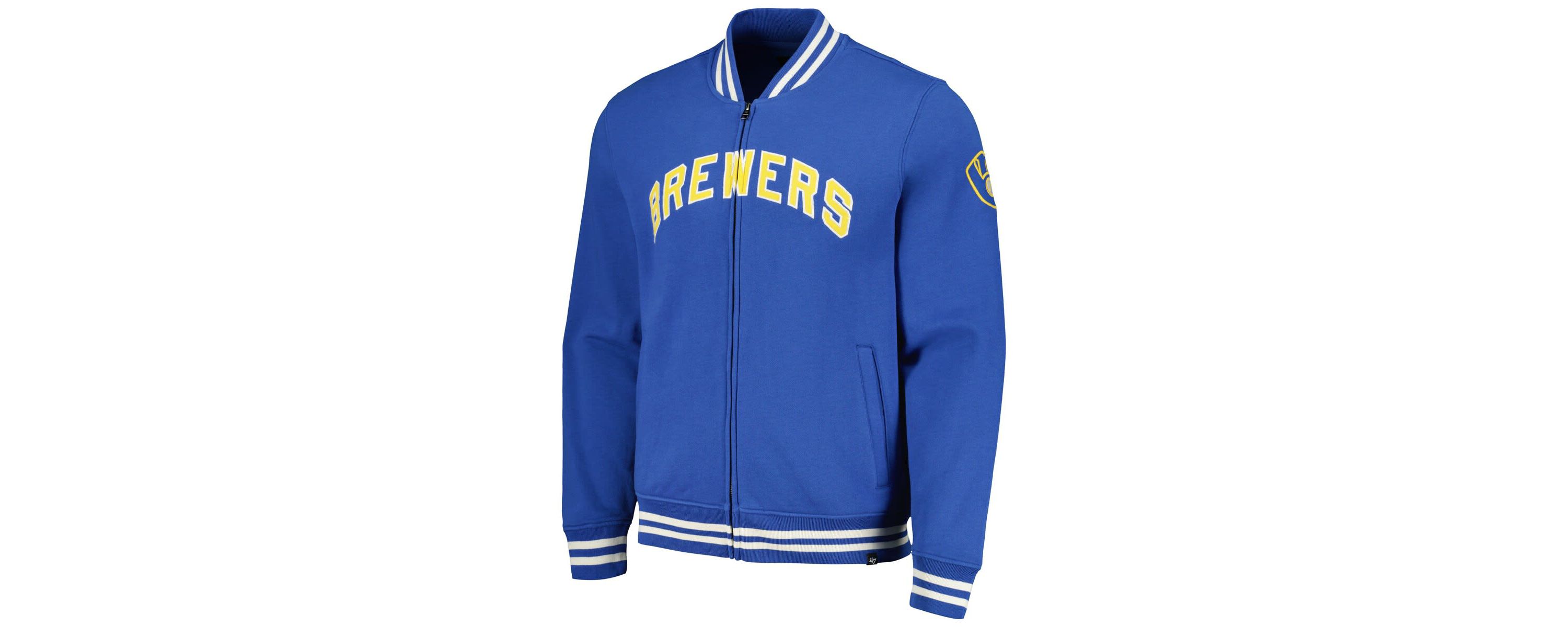MLB Milwaukee Brewers Wax Pack Pro Camden Full-Zip Track Jacket