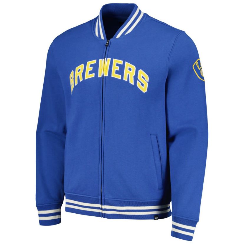 MLB Milwaukee Brewers Wax Pack Pro Camden Full-Zip Track Jacket