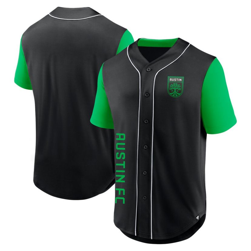 MLS Fanatics Austin FC Balance Fashion Baseball Jersey