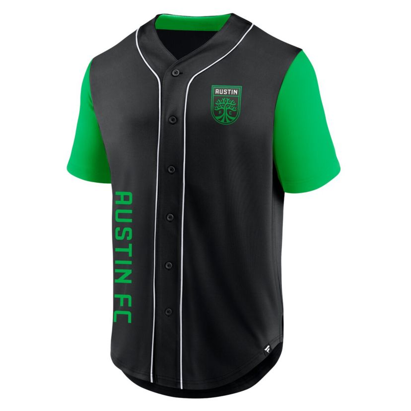 MLS Fanatics Austin FC Balance Fashion Baseball Jersey