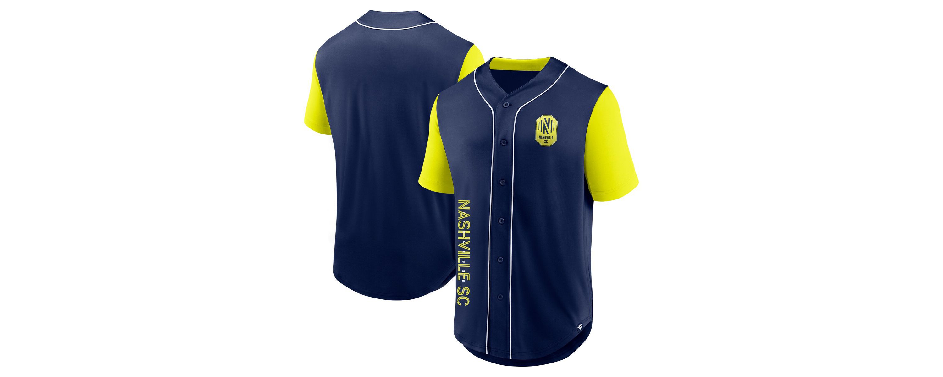 MLS Fanatics Nashville SC Balance Fashion Baseball Jersey