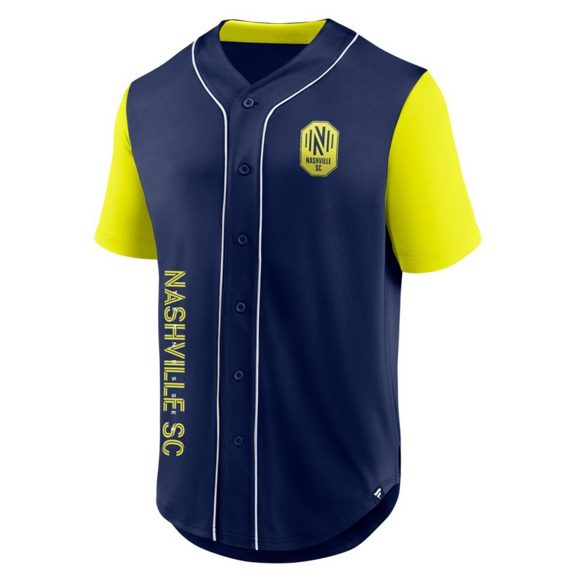 MLS Fanatics Nashville SC Balance Fashion Baseball Jersey