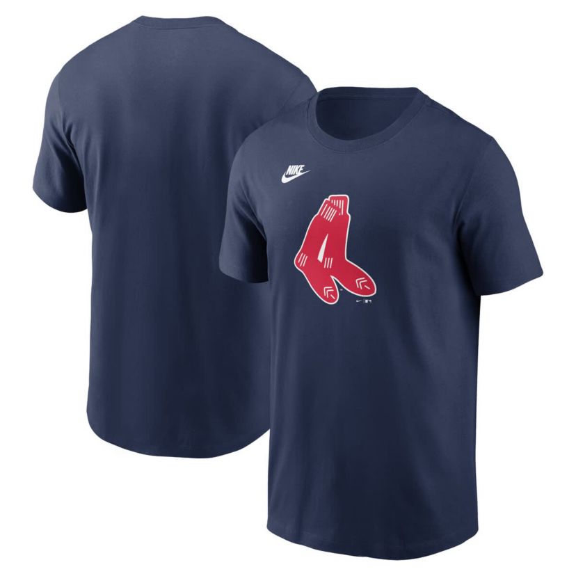 Boston Red Sox MLB Nike Boston Sox Cooperstown Collection Team Logo T-Shirt
