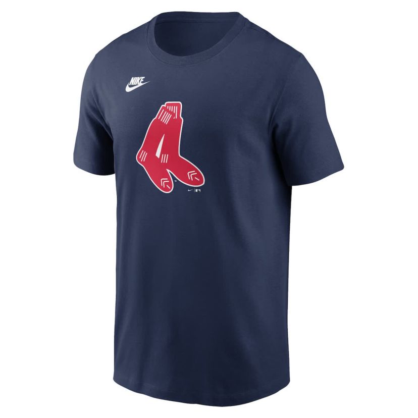 Boston Red Sox MLB Nike Boston Sox Cooperstown Collection Team Logo T-Shirt