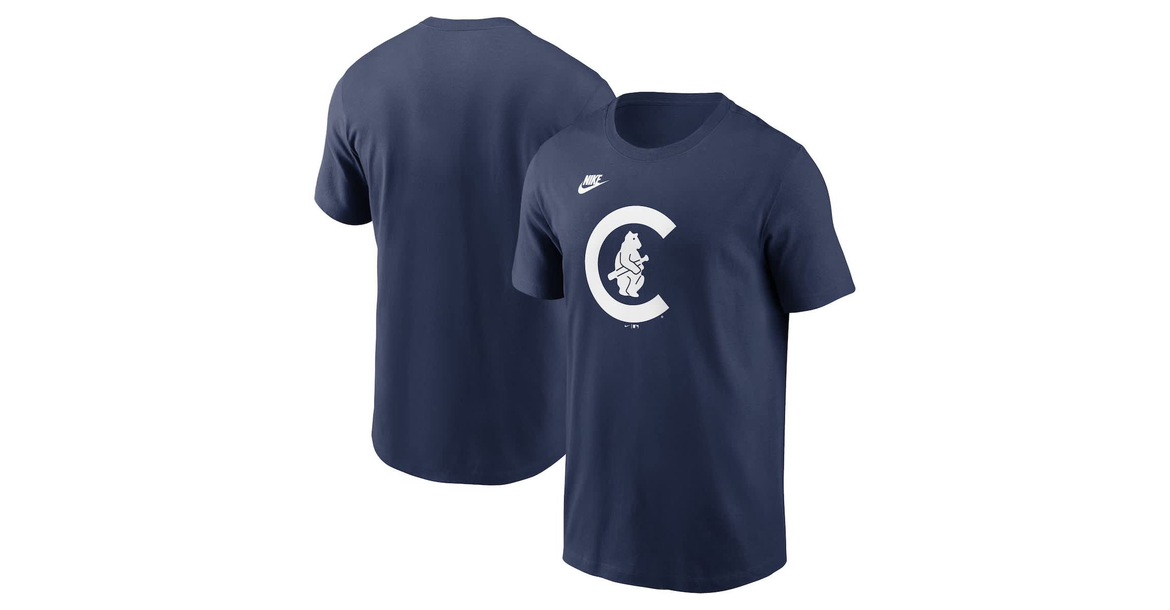 MLB Nike Chicago Cubs Cooperstown Collection Team Logo T-Shirt