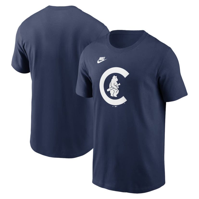 MLB Nike Chicago Cubs Cooperstown Collection Team Logo T-Shirt