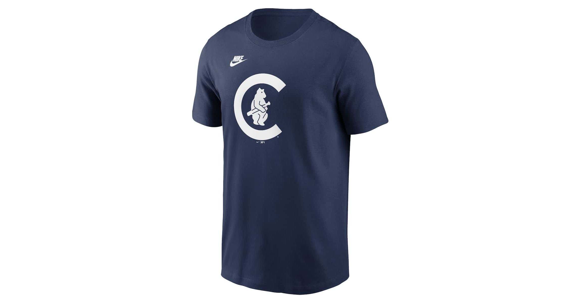 MLB Nike Chicago Cubs Cooperstown Collection Team Logo T-Shirt