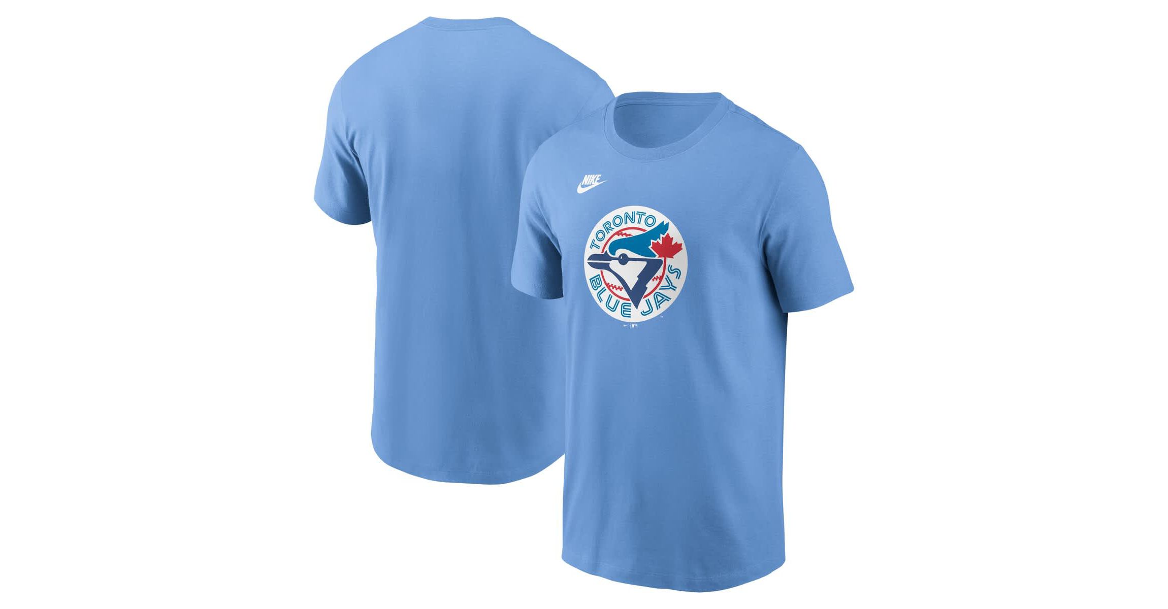 Toronto Blue Jays MLB Nike Powder Toronto Jays Cooperstown Collection Team Logo T-Shirt