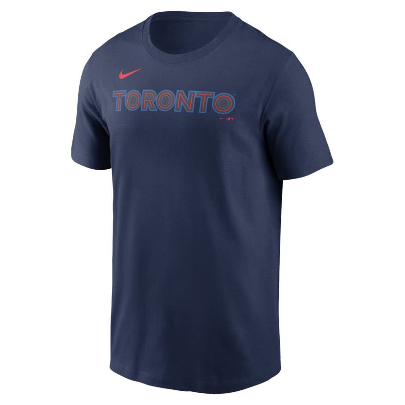 Toronto Blue Jays MLB Nike Toronto Jays 2024 City Connect Wordmark T-Shirt