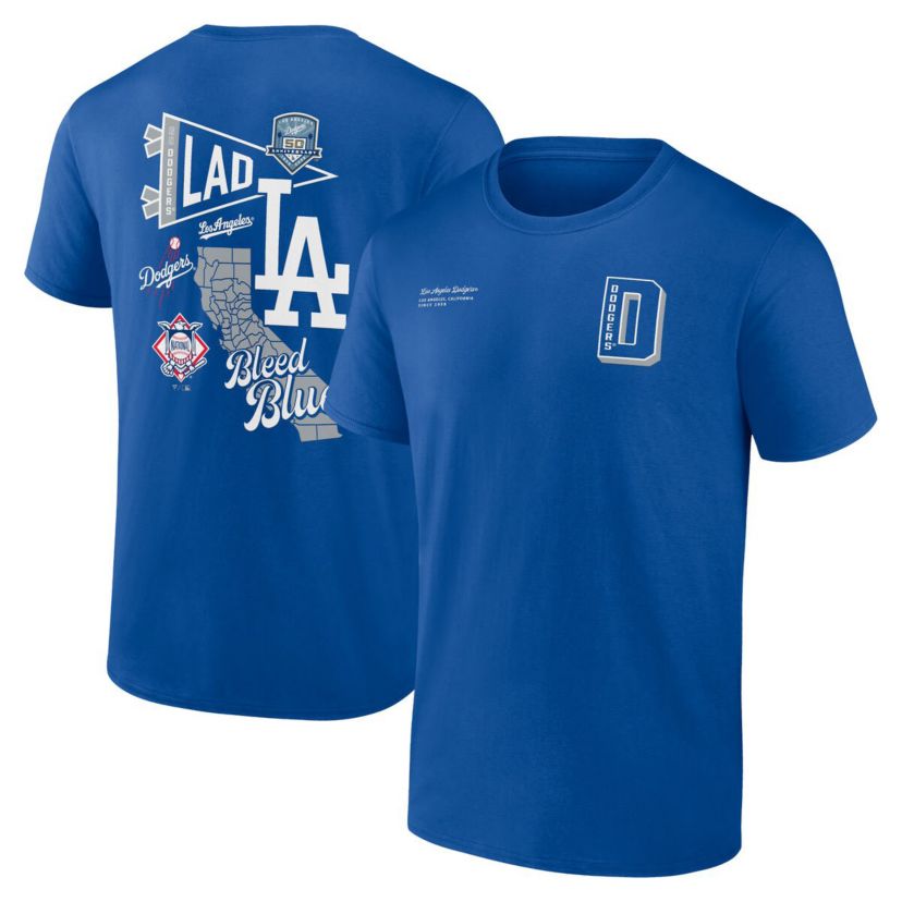 MLB Fanatics Los Angeles Dodgers Split Zone T-Shirt