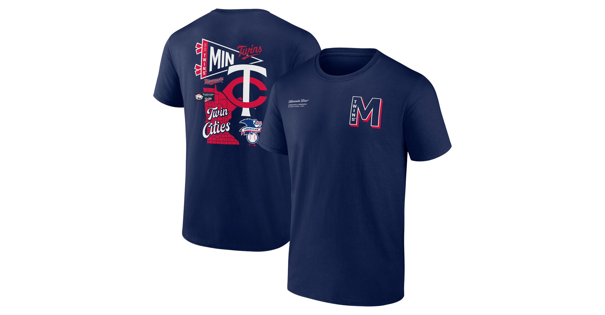 MLB Fanatics Minnesota Twins Split Zone T-Shirt