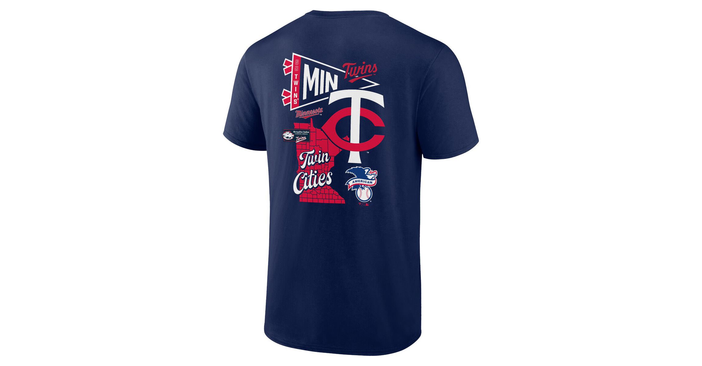 MLB Fanatics Minnesota Twins Split Zone T-Shirt