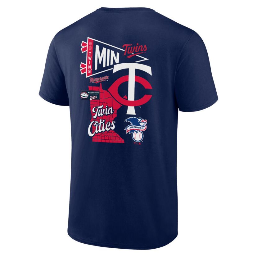 MLB Fanatics Minnesota Twins Split Zone T-Shirt