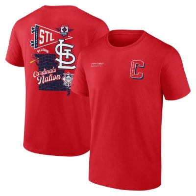 Men's MLB Fanatics St. Louis Cardinals Split Zone T-Shirt, Red, Small