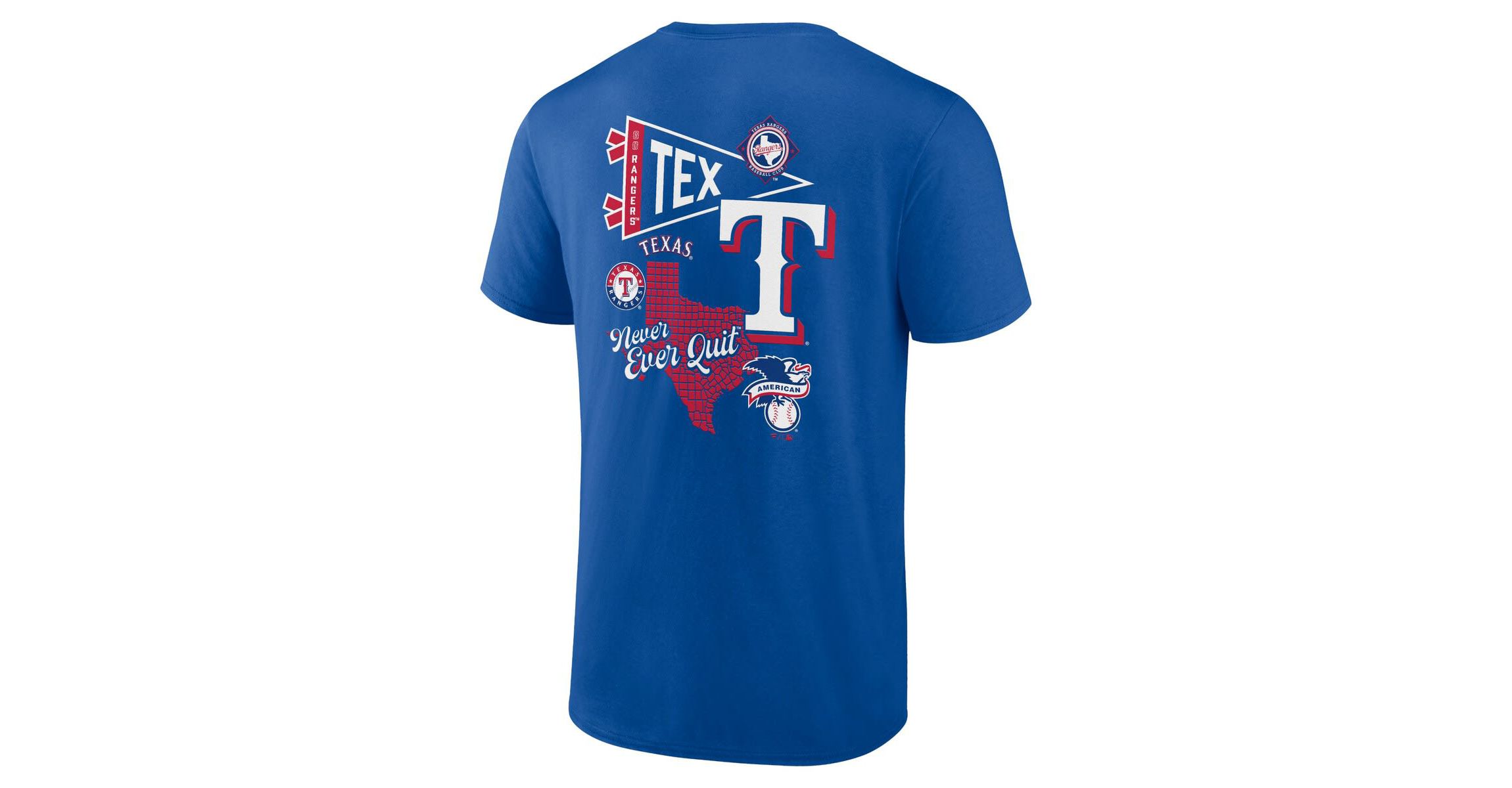 MLB Fanatics Texas Rangers Split Zone T-Shirt