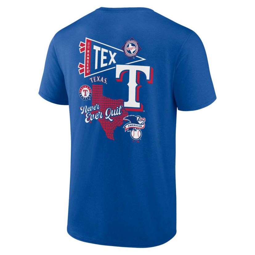 MLB Fanatics Texas Rangers Split Zone T-Shirt