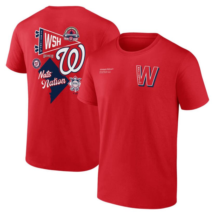 MLB Fanatics Washington Nationals Split Zone T-Shirt