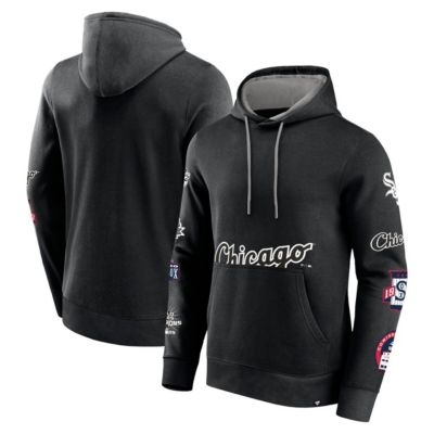 Men's Chicago White Sox MLB Fanatics Chicago Sox Wild Winner Pullover Hoodie, Black, Small