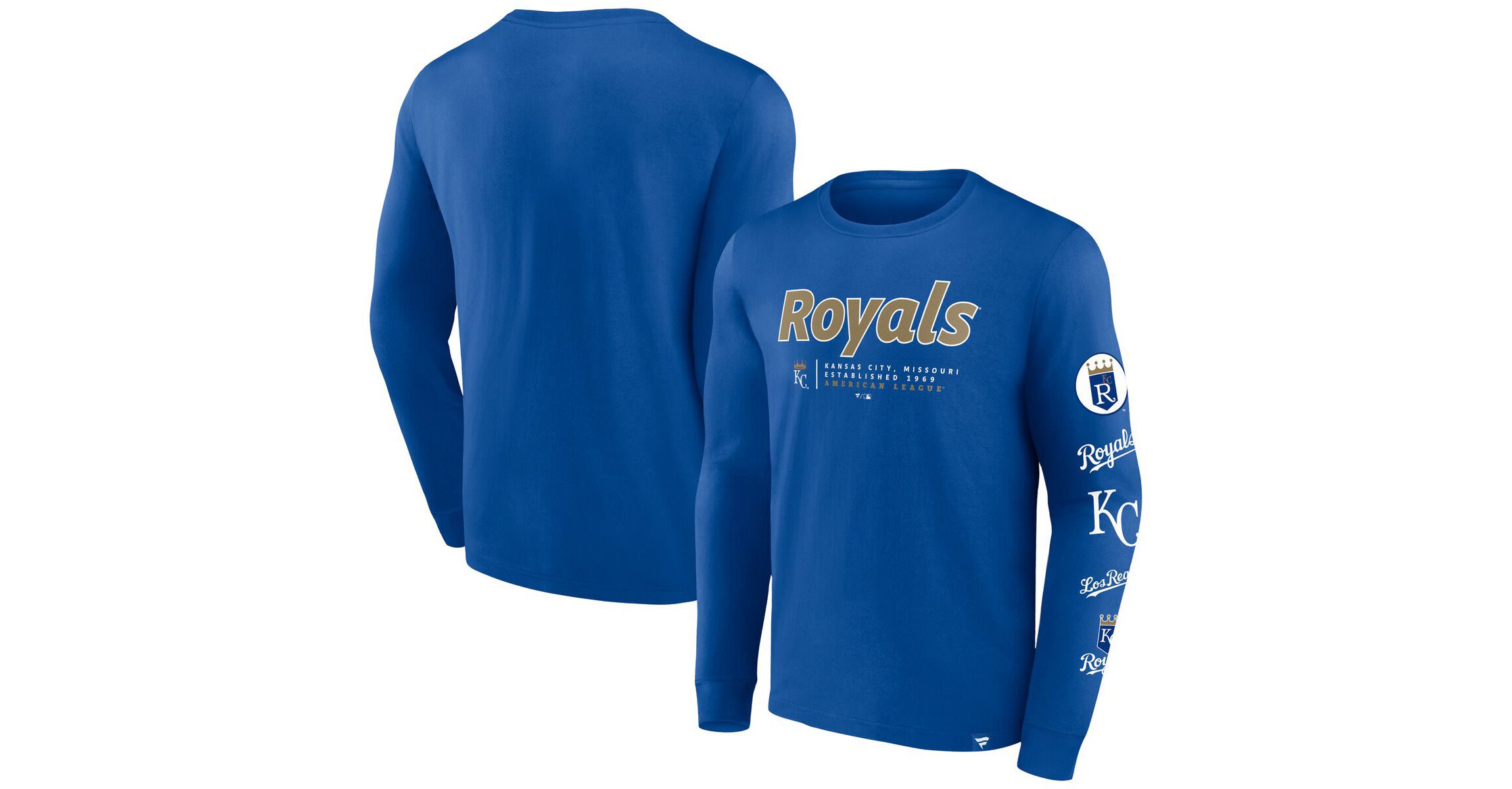 MLB Fanatics Kansas City Royals Strike the Goal Long Sleeve T-Shirt