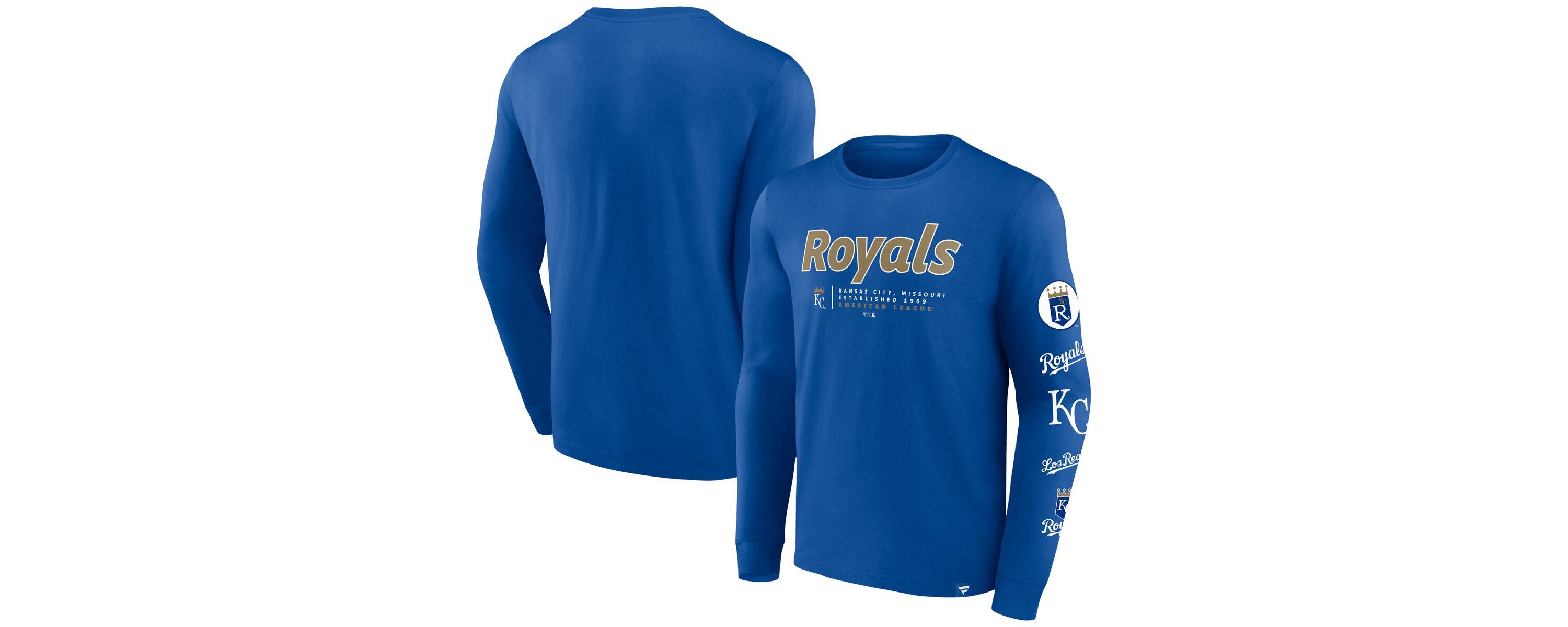 MLB Fanatics Kansas City Royals Strike the Goal Long Sleeve T-Shirt