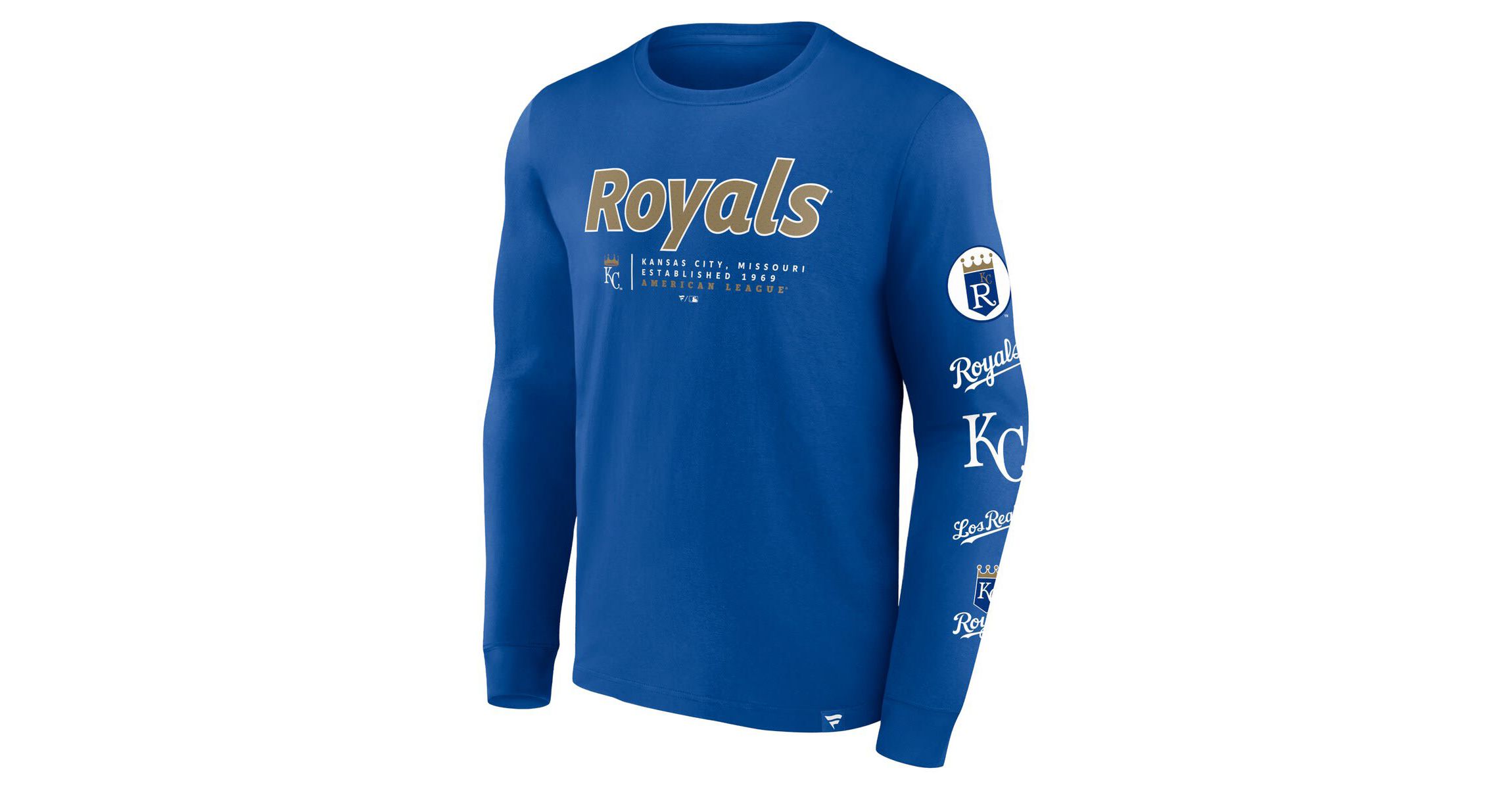 MLB Fanatics Kansas City Royals Strike the Goal Long Sleeve T-Shirt