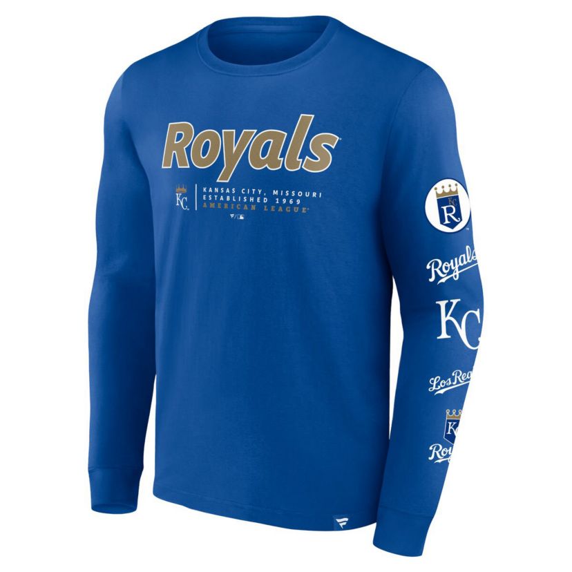MLB Fanatics Kansas City Royals Strike the Goal Long Sleeve T-Shirt