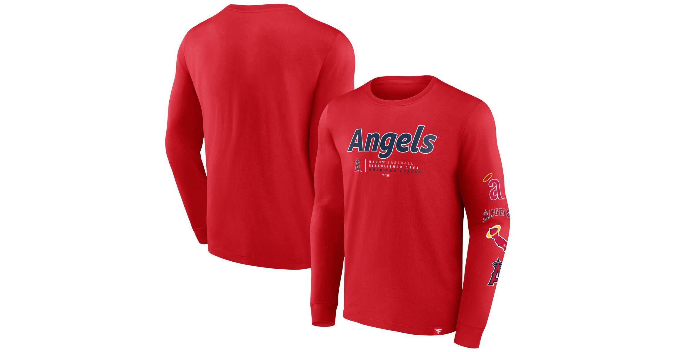 MLB Fanatics Los Angeles Angels Strike the Goal Long Sleeve T-Shirt