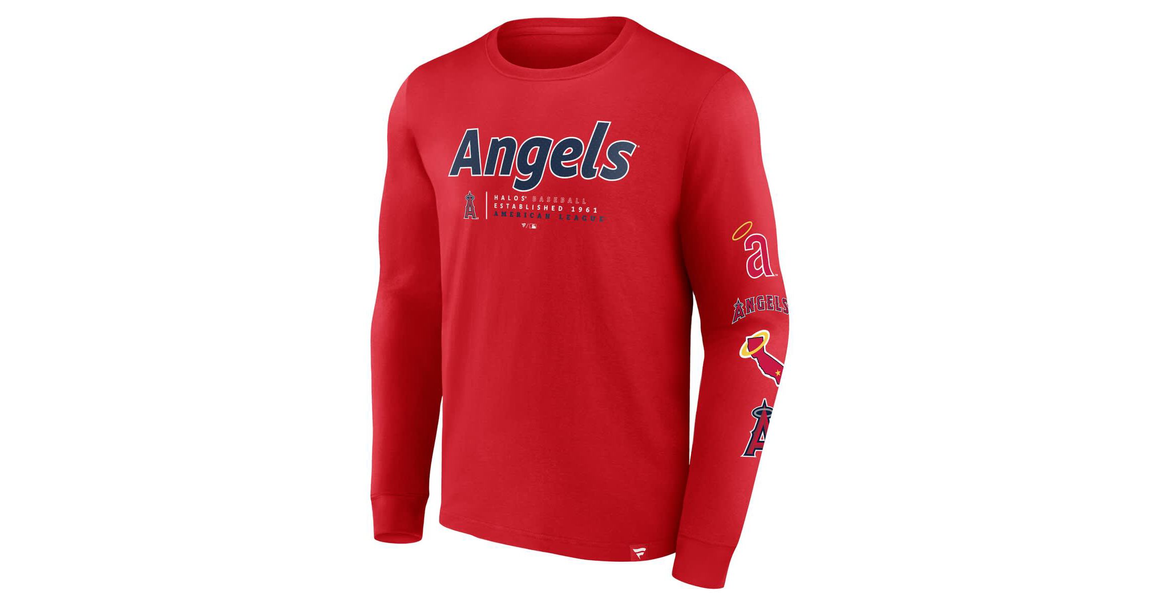MLB Fanatics Los Angeles Angels Strike the Goal Long Sleeve T-Shirt