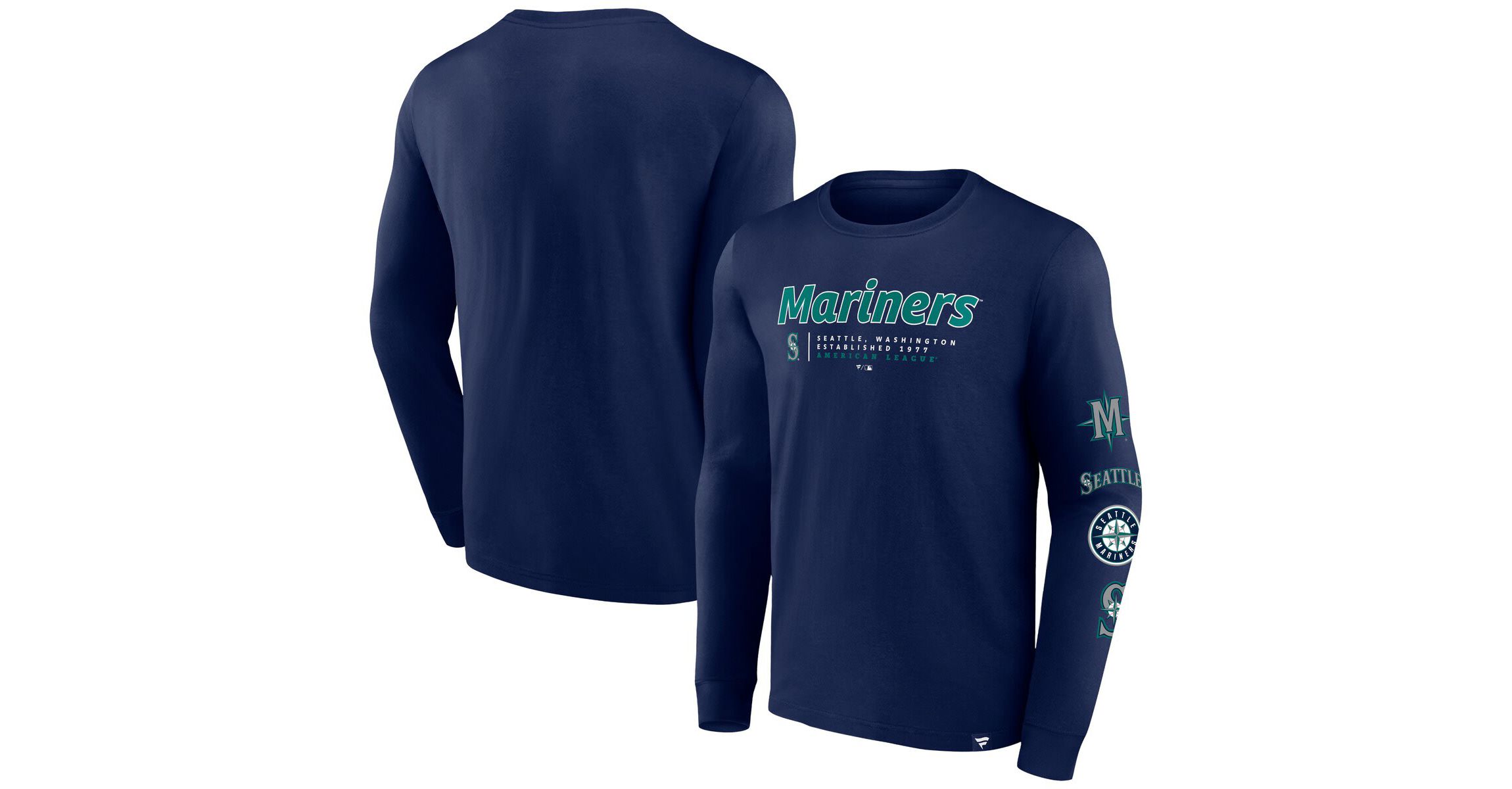 MLB Fanatics Seattle Mariners Strike the Goal Long Sleeve T-Shirt