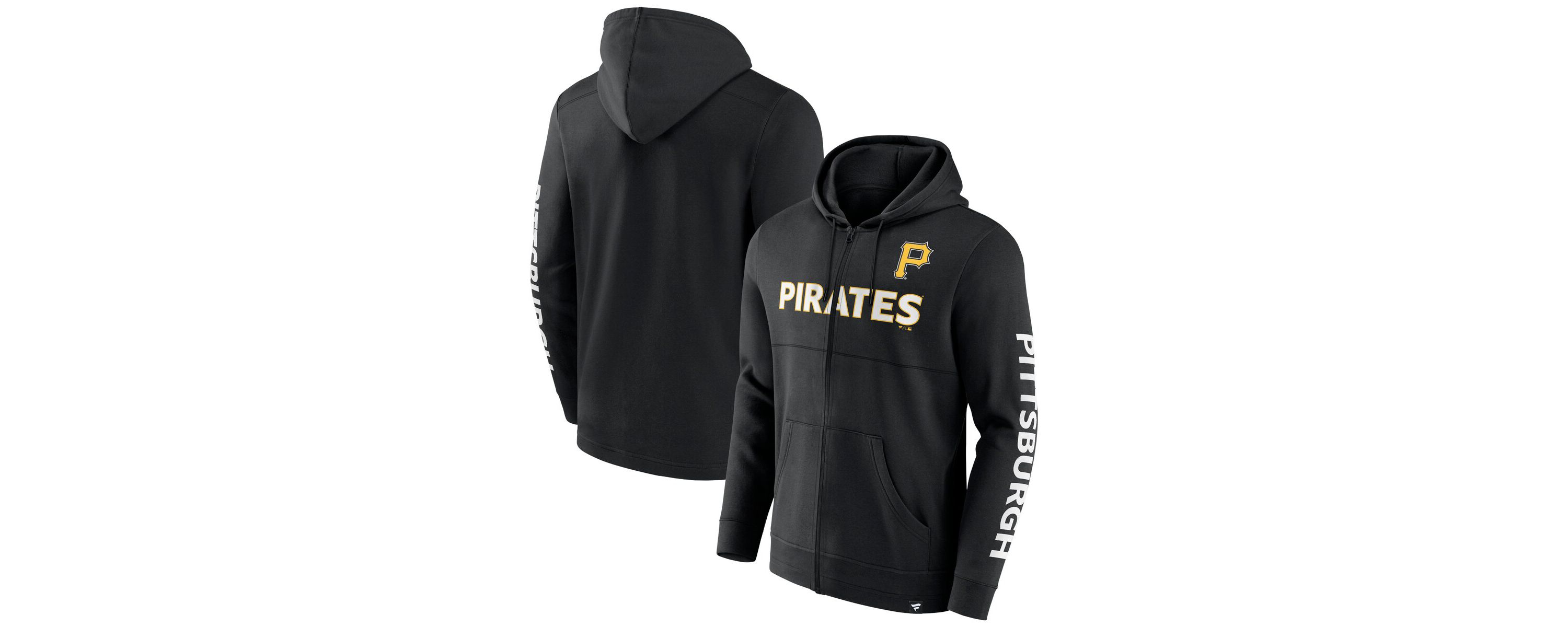 MLB Fanatics Pittsburgh Pirates Ace Hoodie Full-Zip Sweatshirt