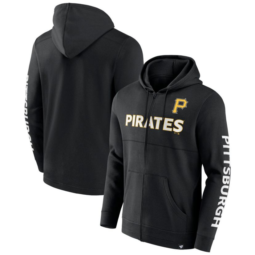 MLB Fanatics Pittsburgh Pirates Ace Hoodie Full-Zip Sweatshirt