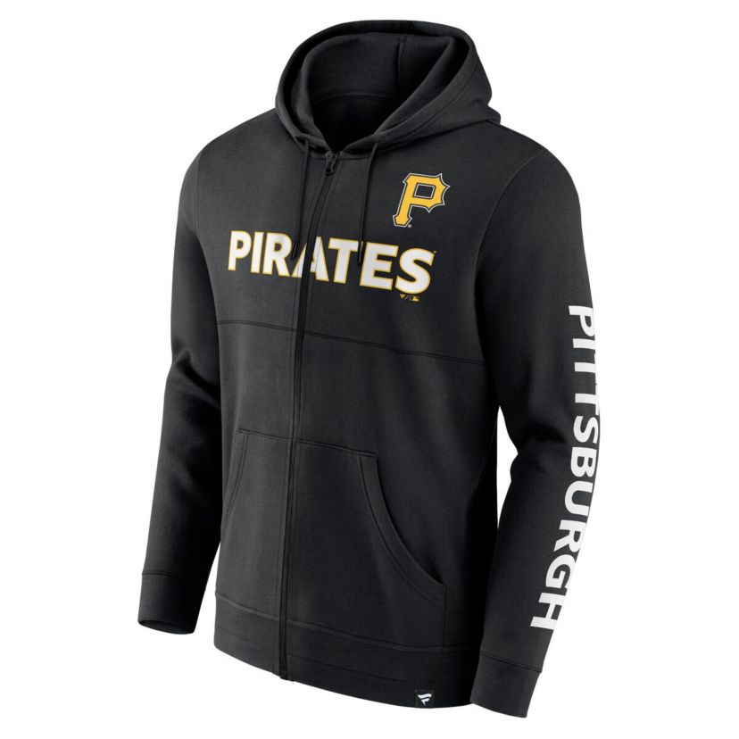 MLB Fanatics Pittsburgh Pirates Ace Hoodie Full-Zip Sweatshirt