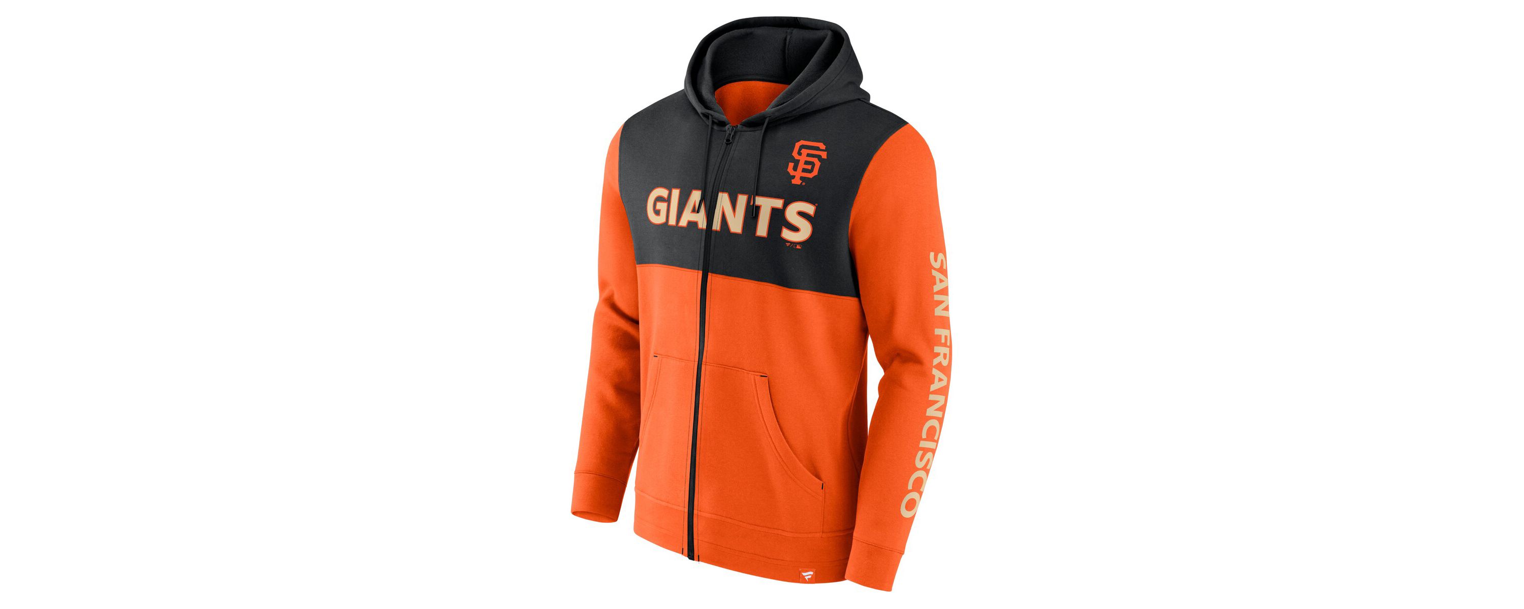 MLB Fanatics Orange/Black San Francisco Giants Ace Hoodie Full-Zip Sweatshirt
