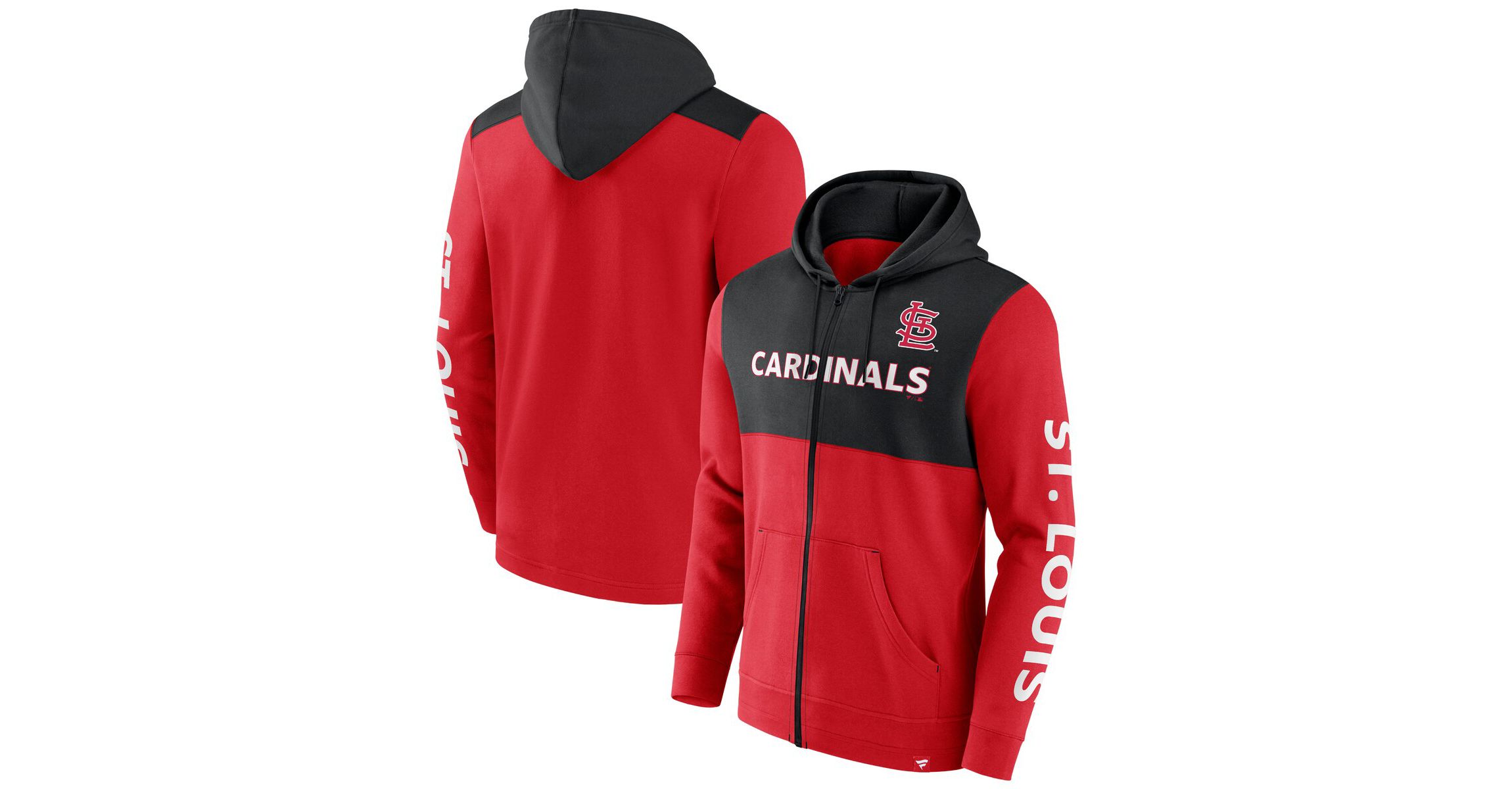 MLB Fanatics St. Louis Cardinals Ace Hoodie Full-Zip Sweatshirt