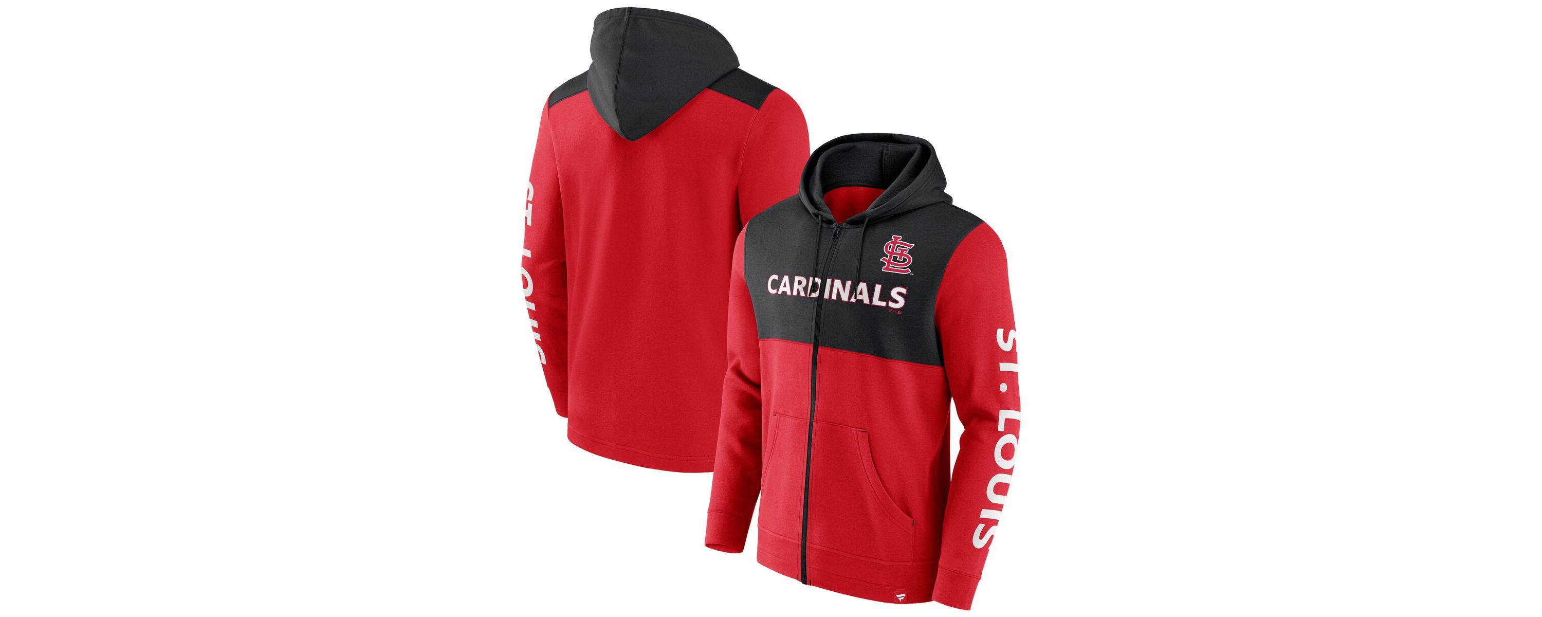 MLB Fanatics St. Louis Cardinals Ace Hoodie Full-Zip Sweatshirt