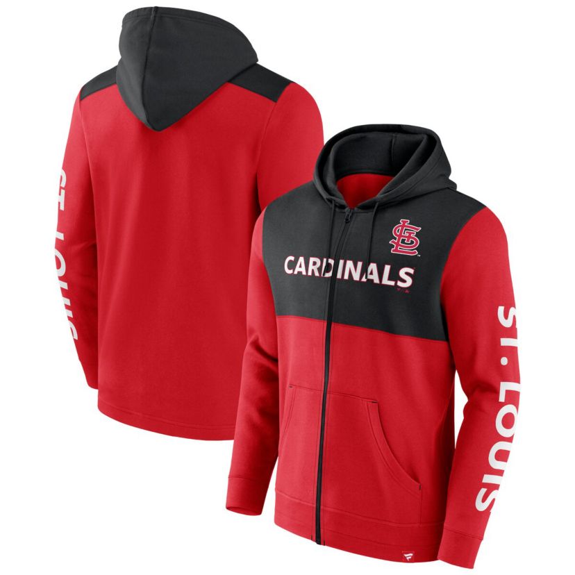 MLB Fanatics St. Louis Cardinals Ace Hoodie Full-Zip Sweatshirt