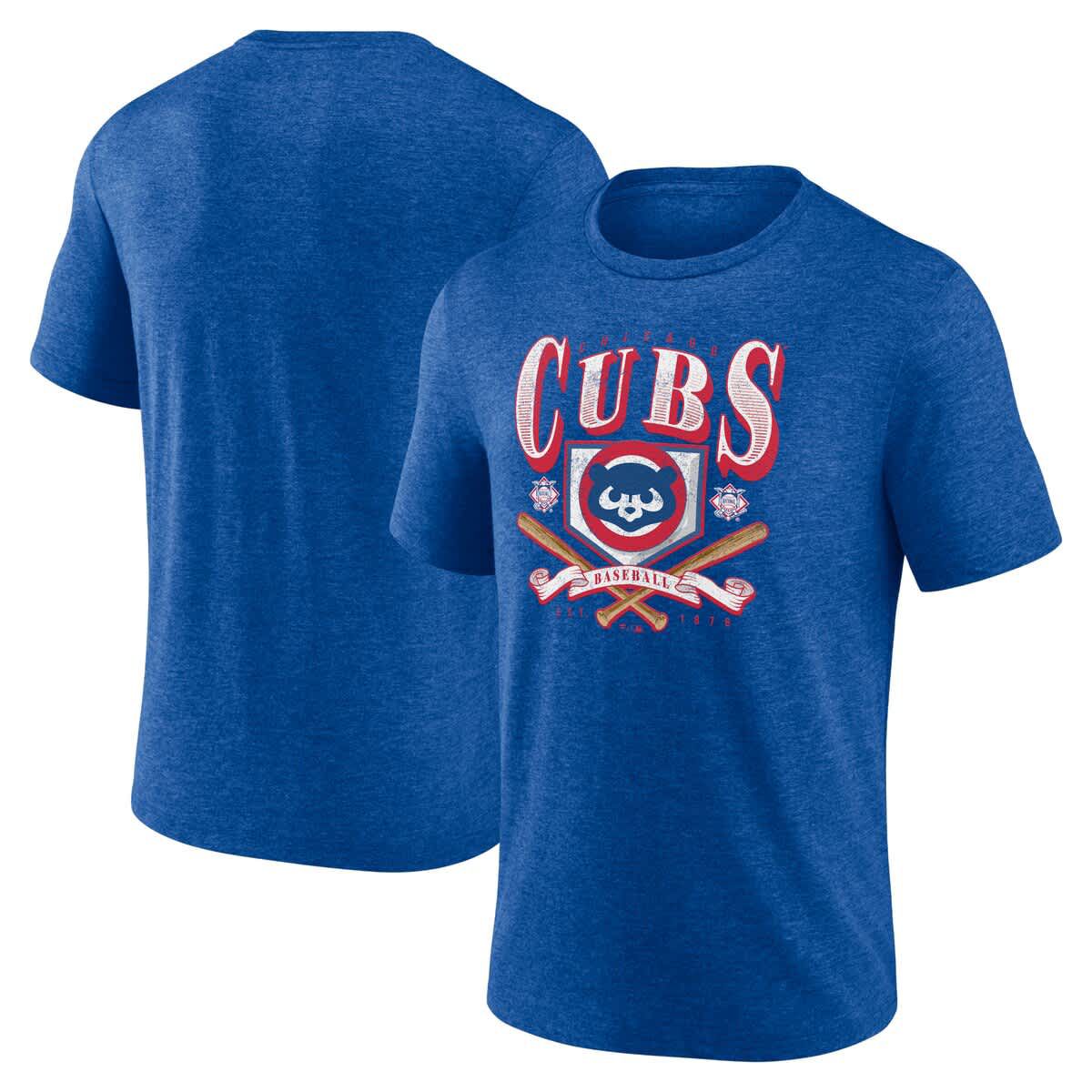MLB Fanatics Chicago Cubs Home Team Tri-Blend T-Shirt