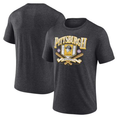 Men's MLB Fanatics Pittsburgh Pirates Home Team Tri-Blend T-Shirt, Black, Small