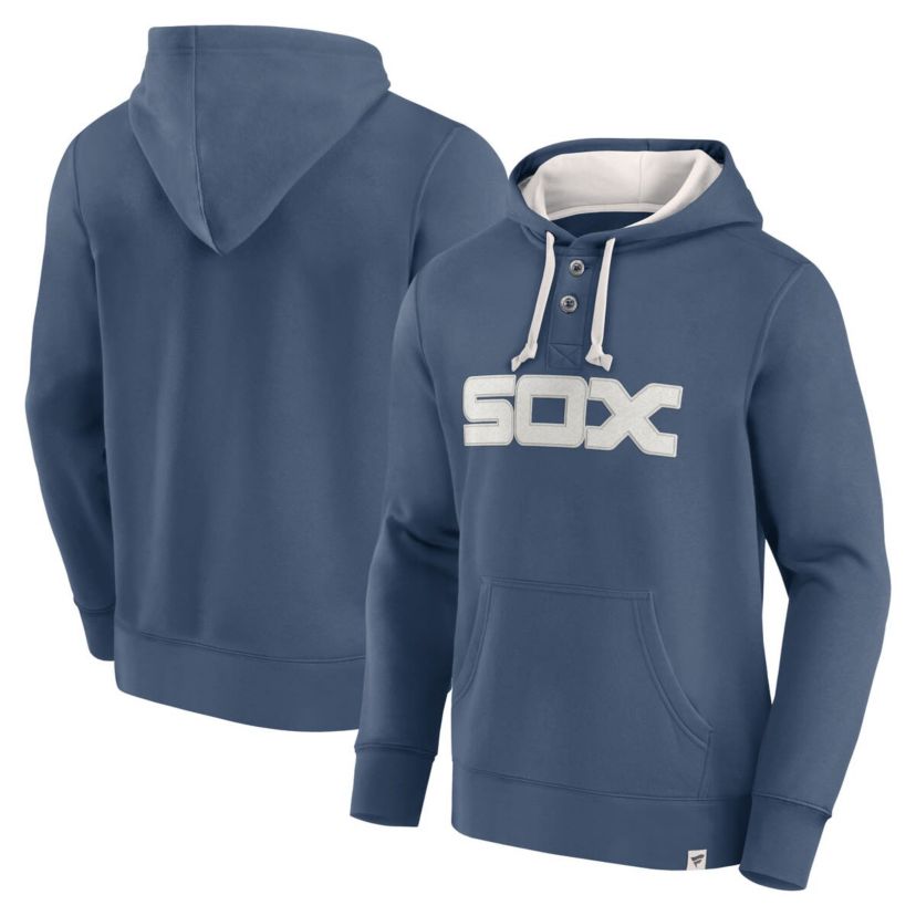 Chicago White Sox MLB Fanatics Chicago Sox Plan for Adversity Henley Fleece Pullover Hoodie