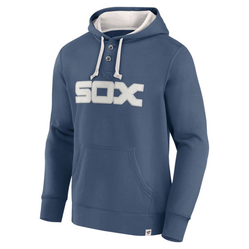 Chicago White Sox MLB Fanatics Chicago Sox Plan for Adversity Henley Fleece Pullover Hoodie