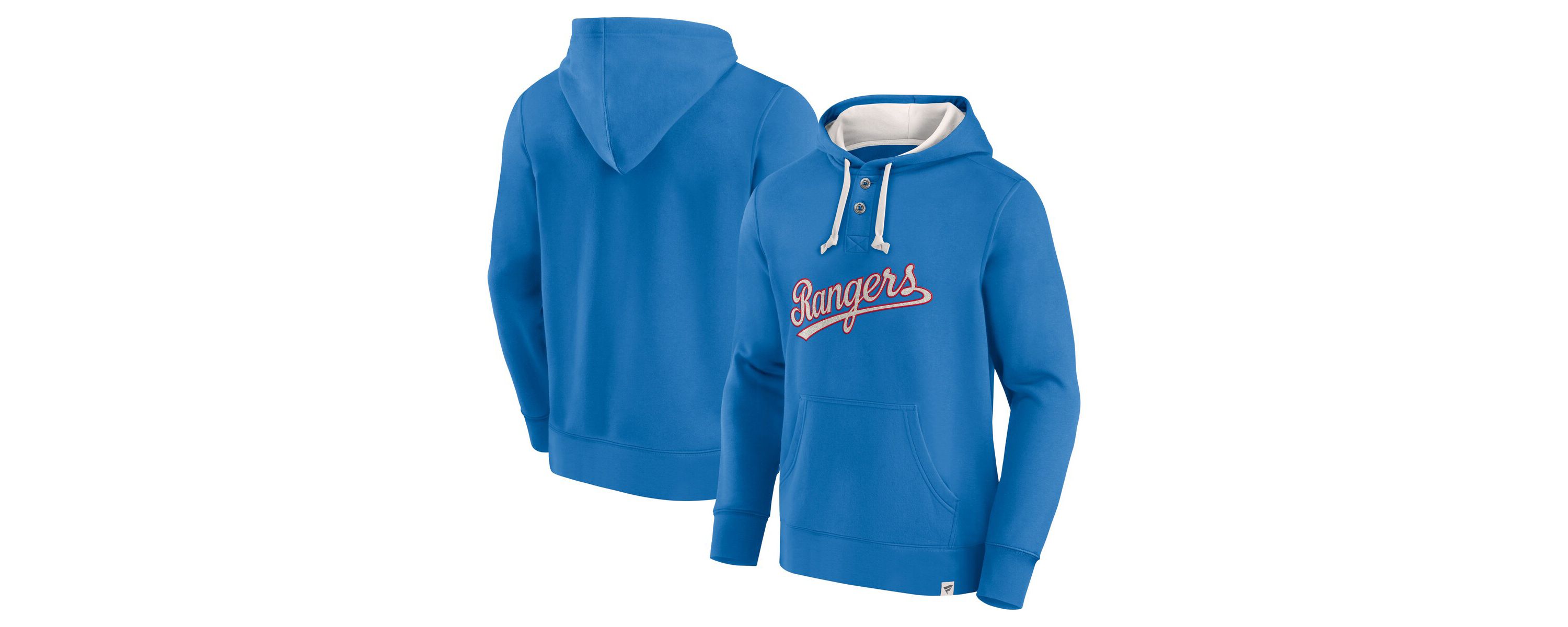 MLB Fanatics Texas Rangers Plan for Adversity Henley Fleece Pullover Hoodie