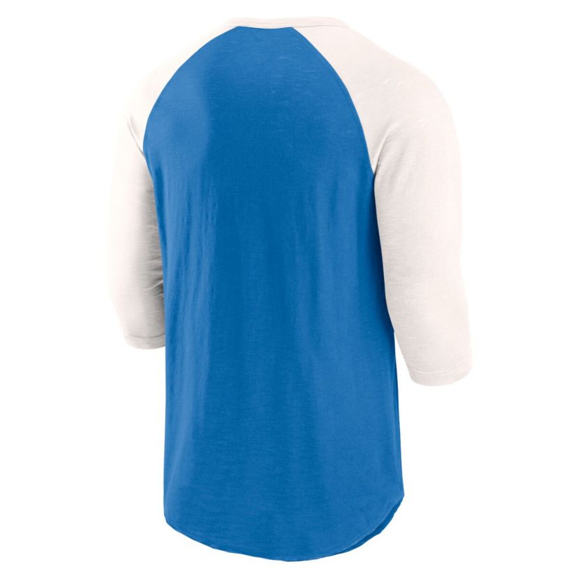 MLB Fanatics Royal/Cream New York Mets Historical Win 3/4-Sleeve Henley T-Shirt