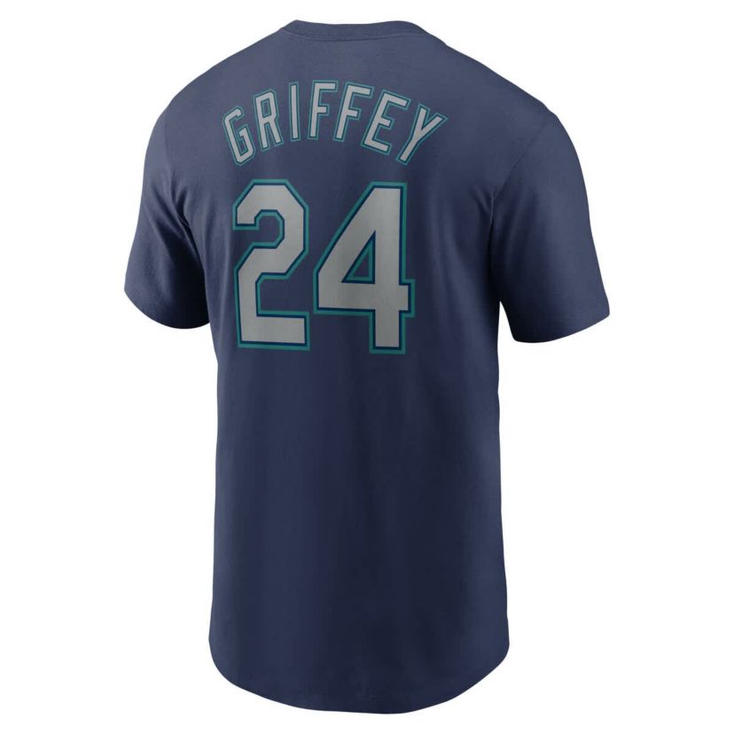 MLB Nike Ken Griffey Jr. Seattle Mariners Fuse Name & Number T-Shirt