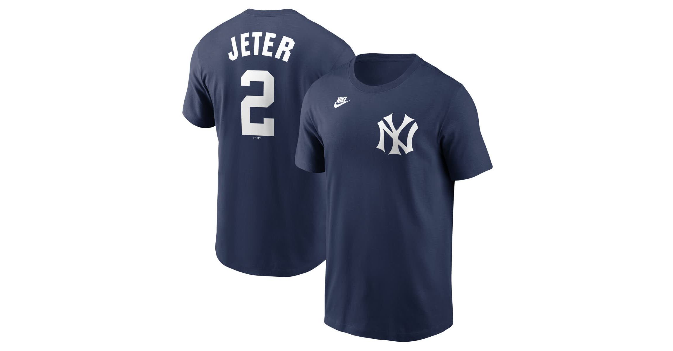 MLB Nike Derek Jeter New York Yankees Cooperstown Collection Fuse Name & Number T-Shirt