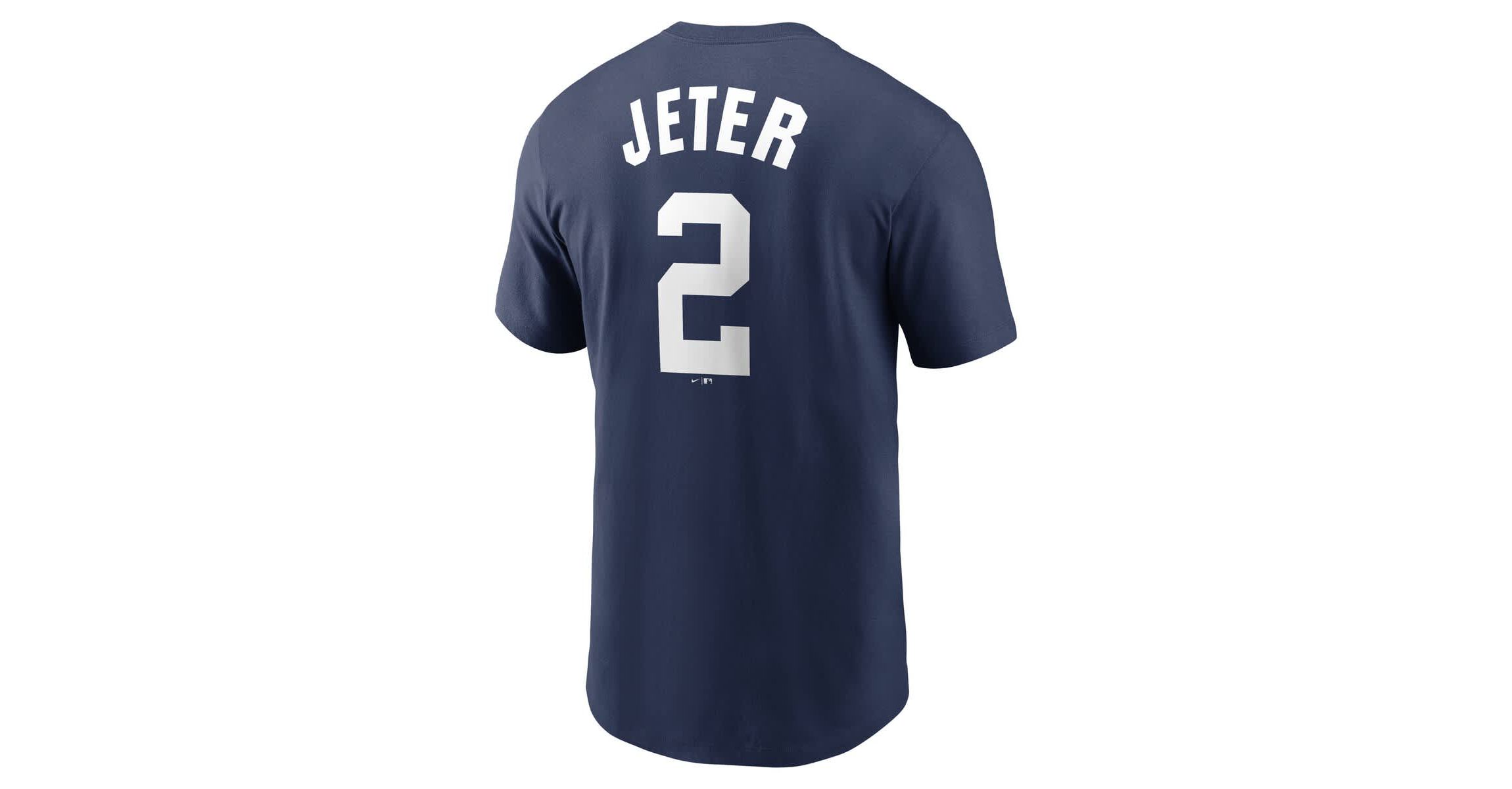 MLB Nike Derek Jeter New York Yankees Cooperstown Collection Fuse Name & Number T-Shirt